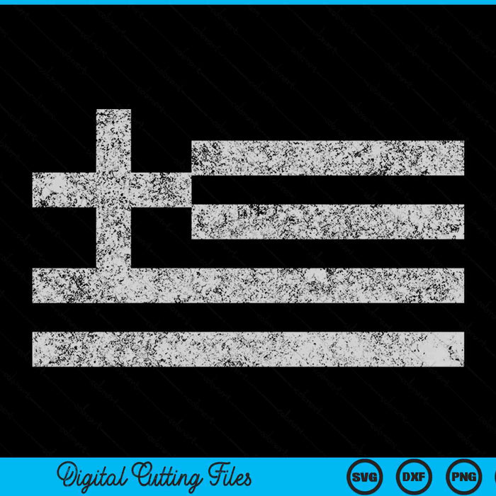 Retro Greek flag greece vintage souvenir SVG cut file