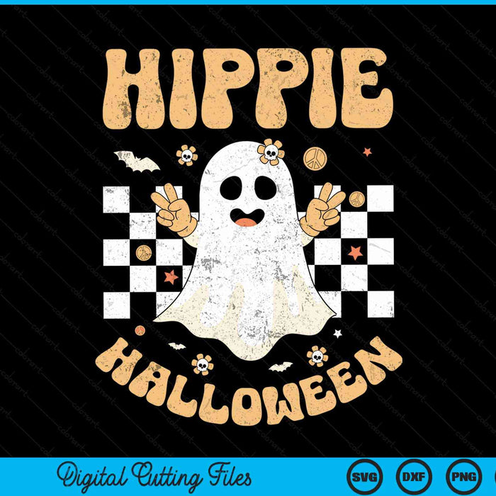 Retro Groovy Hippie Halloween Costume Funny Halloween SVG PNG Digital Cutting File