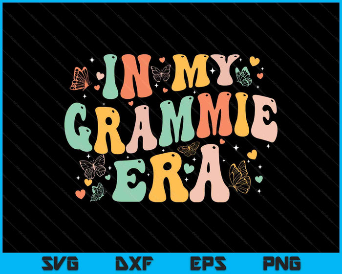 Retro Groovy In My Grammie Era Mother's Day SVG PNG Digital Printable Files