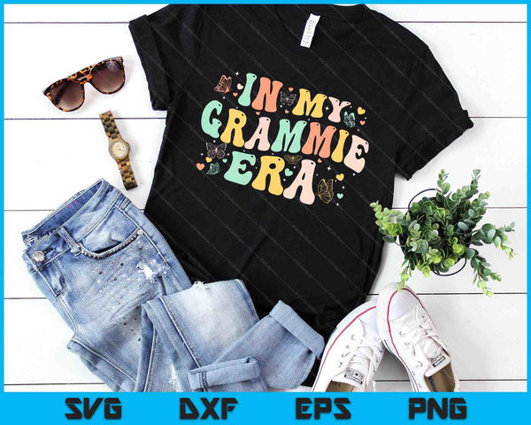 Retro Groovy In My Grammie Era Mother's Day SVG PNG Digital Printable Files