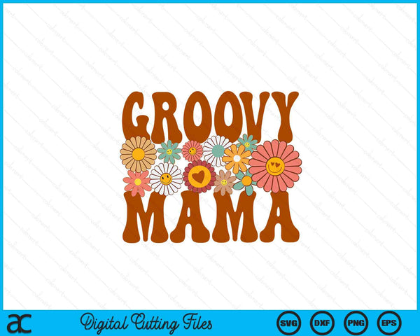 Groovy mama matching family 1st birthday party SVG cut file