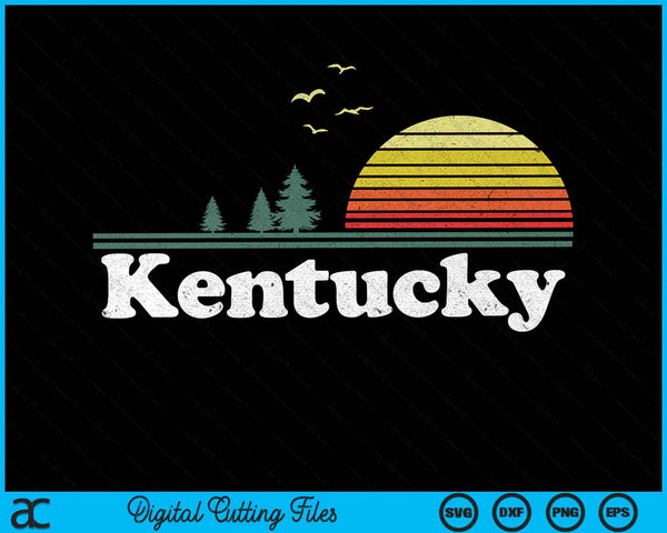 Retro Kentucky State Park KY Home Design SVG PNG Archivos de corte digital