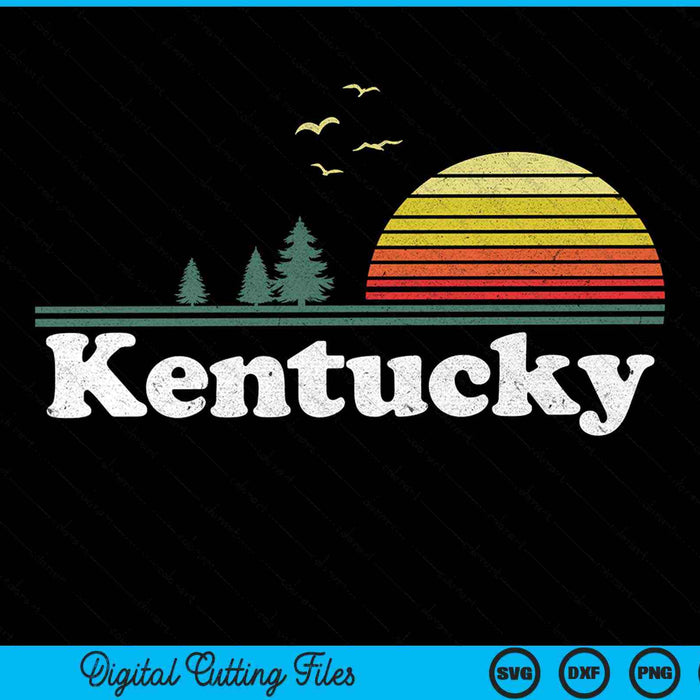 Retro Kentucky State Park KY Home Design SVG PNG Archivos de corte digital