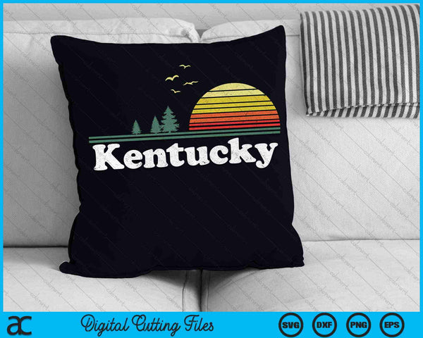 Retro Kentucky State Park KY Home Design SVG PNG Archivos de corte digital