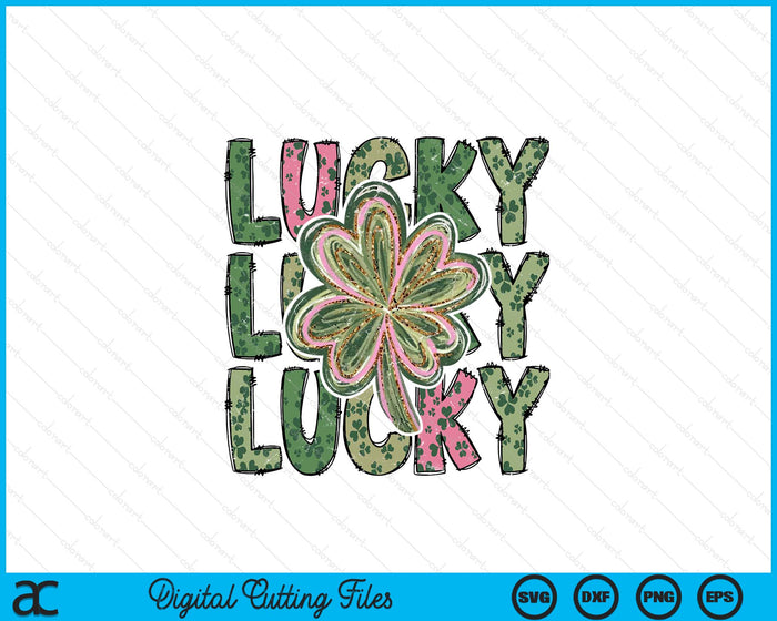 Retro Lucky Coquette St Patrick's St Patty's Day SVG PNG Digital Printable Files