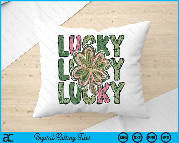 Retro Lucky Coquette St Patrick's St Patty's Day SVG PNG Digital Printable Files