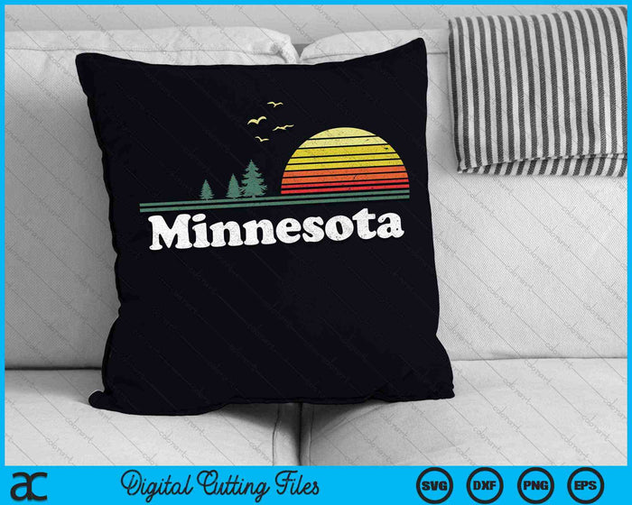 Retro Minnesota State Park MN Diseño de casa SVG PNG Archivos de corte digital