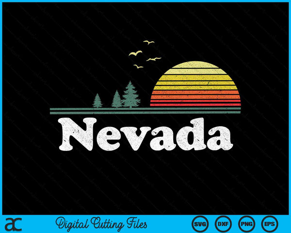 Retro Nevada State Park NV Diseño de casa SVG PNG Archivos de corte digital