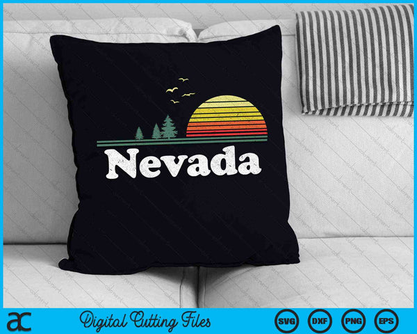 Retro Nevada State Park NV Diseño de casa SVG PNG Archivos de corte digital