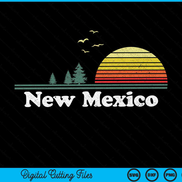 Retro Nuevo México State Park NM Home Design SVG PNG Archivos de corte digital