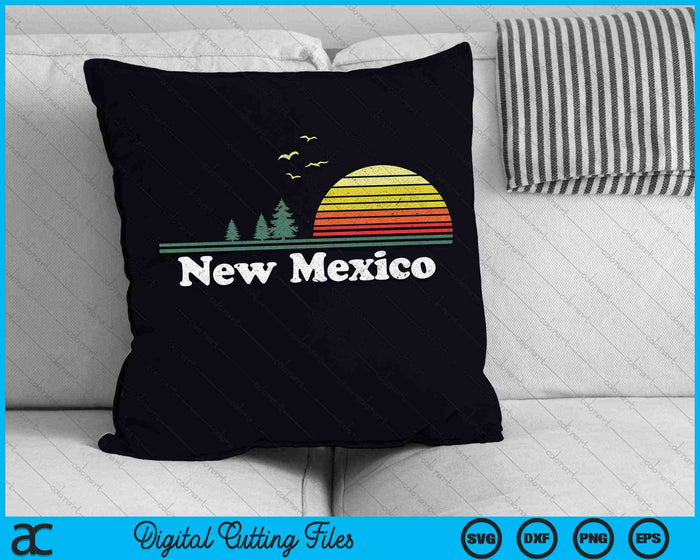 Retro Nuevo México State Park NM Home Design SVG PNG Archivos de corte digital