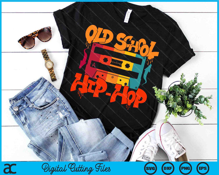 Retro Old School Hip Hop 80s 90s Graffiti Cassette SVG PNG Digital Cutting Files