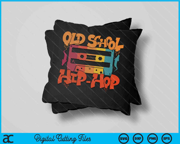 Retro Old School Hip Hop 80s 90s Graffiti Cassette SVG PNG Digital Cutting Files