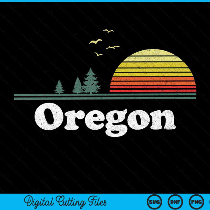 Retro Oregon State Park of Home Design SVG PNG snijden afdrukbare bestanden