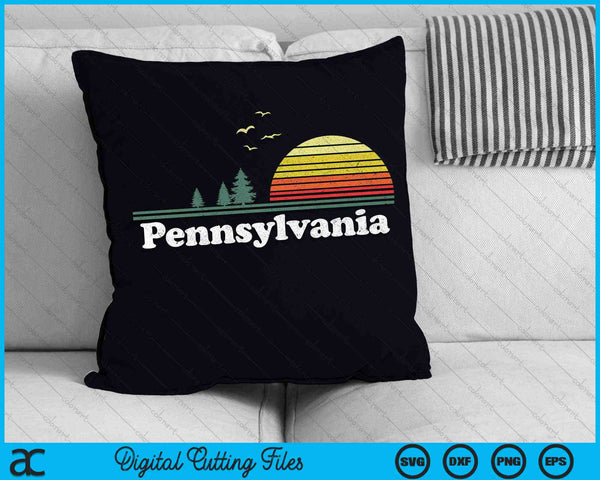 Retro Pennsylvania State Park PA Home Design SVG PNG Cutting Printable Files