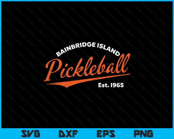 Retro pickleball est 1965 pickleball SVG cut file
