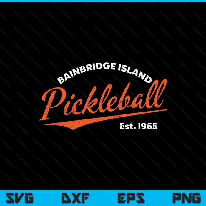 Retro pickleball est 1965 pickleball SVG cut file