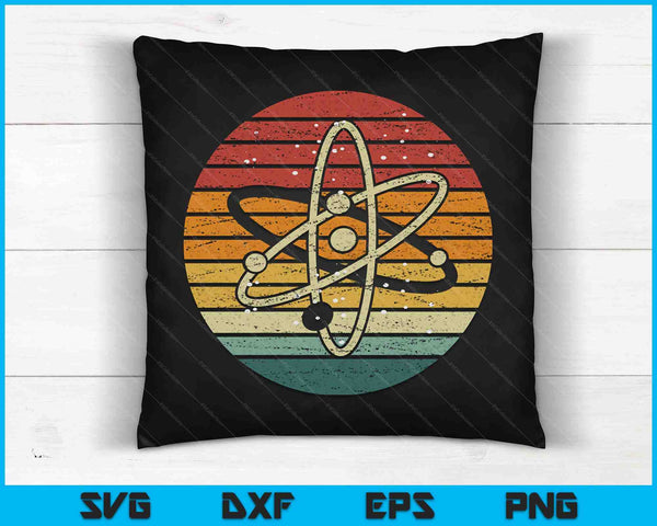 Retro Quantum Mechanica Atoomfysica SVG PNG digitale snijbestanden