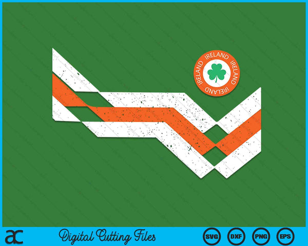Retro Soccer Inspired Ireland SVG PNG Digital Printable Files