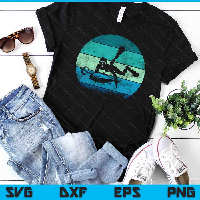 Retro Spearfishing SVG PNG Digital Printable Files
