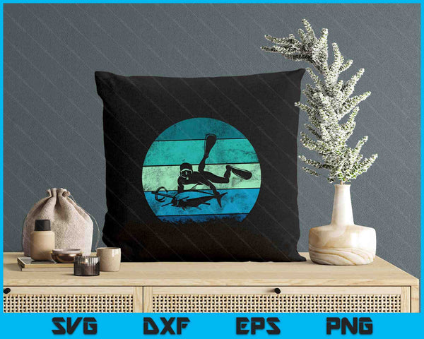 Retro Spearfishing SVG PNG Digital Printable Files