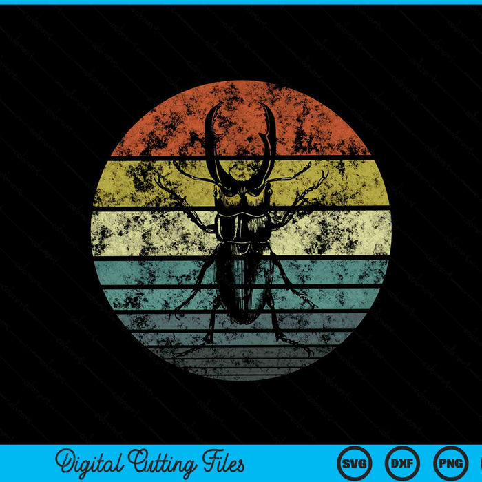 Retro sunset insects entomology bug lover entomologist SVG cut file