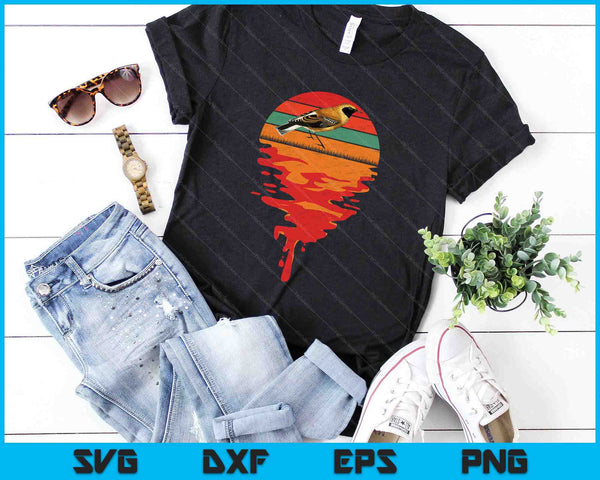 Retro zonsondergang Vintage Baltimore Oriole SVG PNG digitale snijbestanden - on a t-shirt