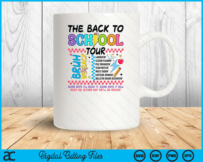 Retro Teacher Tour Back To School Teacher Tour SVG PNG Digital Printable Files