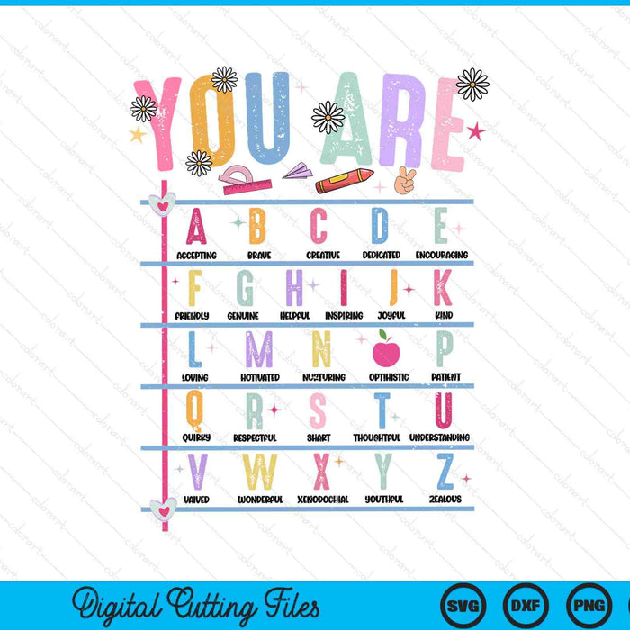 Retro Teacher You Are Bible Back To School SVG PNG Digital Printable Files