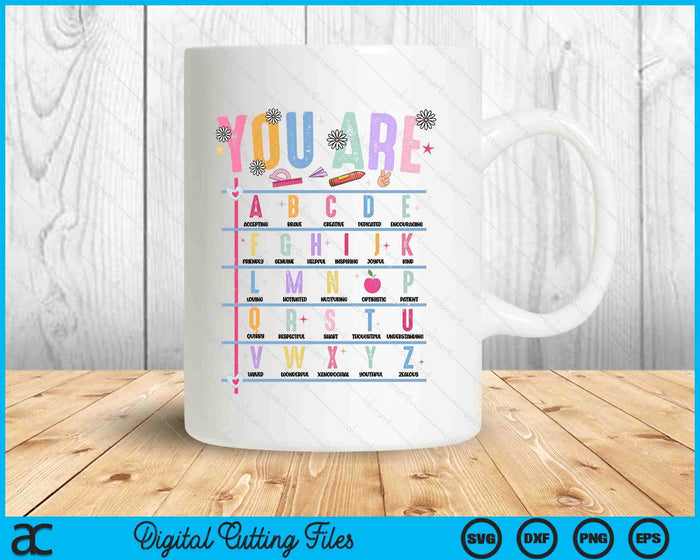 Retro Teacher You Are Bible Back To School SVG PNG Digital Printable Files