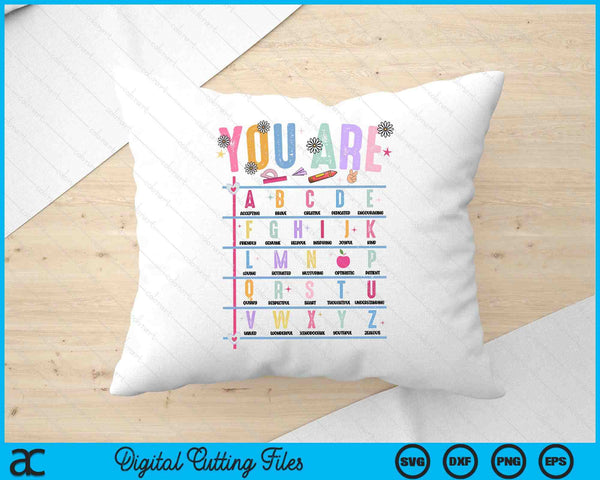 Retro Teacher You Are Bible Back To School SVG PNG Digital Printable Files