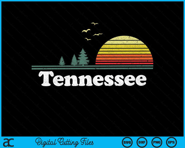 Retro Tennessee State Park TN Home Design SVG PNG Cutting Printable Files