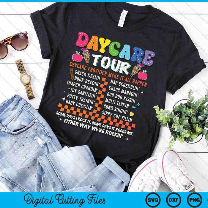 Retro The Daycare Tour Funny First Day Back To School SVG PNG Digital Printable Files