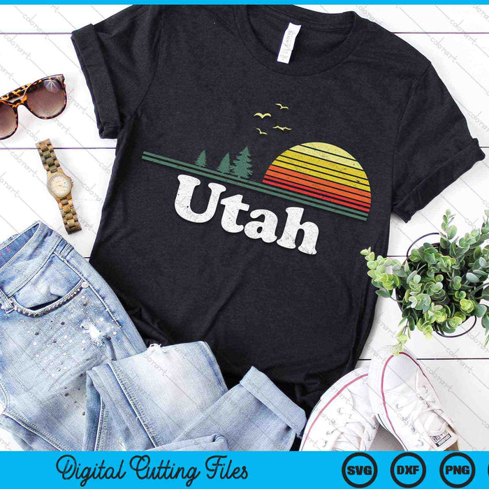 Retro Utah State Park UT Home Design SVG PNG snijden afdrukbare bestanden