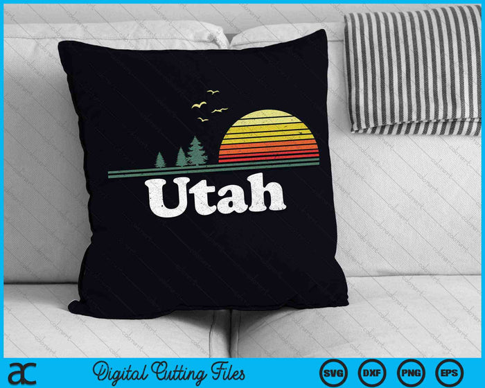 Retro Utah State Park UT Home Design SVG PNG snijden afdrukbare bestanden