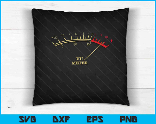 Retro VU Meter Hi-Fi Vintage SVG PNG Cutting Printable Files