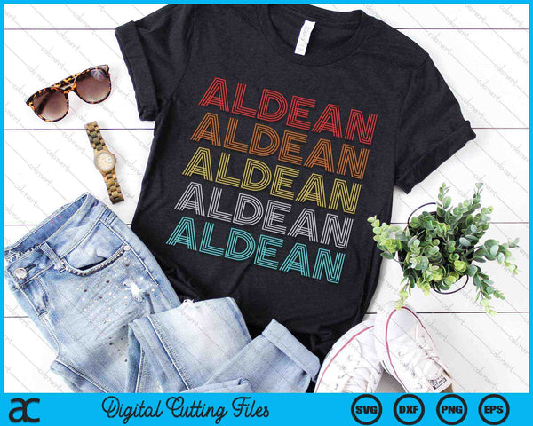 Retro Vintage Aldean SVG PNG Digital Cutting Files
