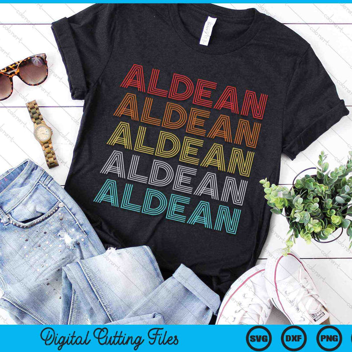 Retro Vintage Aldean SVG PNG Digital Cutting Files
