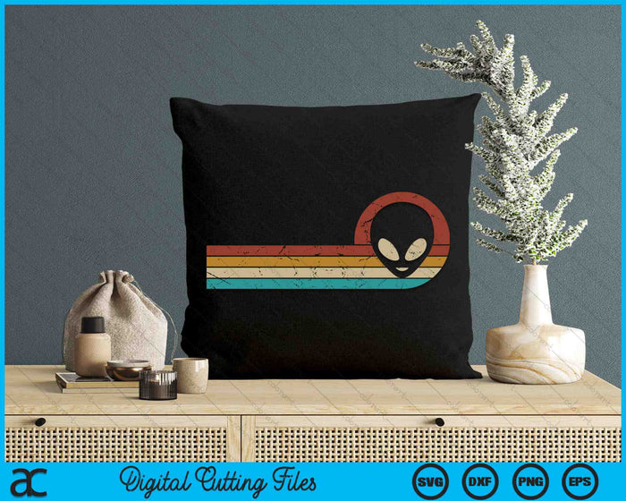 Retro Vintage buitenaardse ruimte grappige UFO SVG PNG digitale snijbestanden