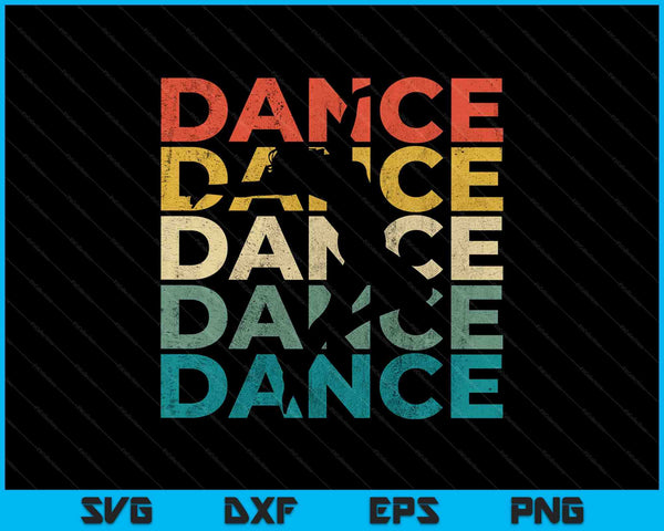 Retro vintage dancing SVG cut file