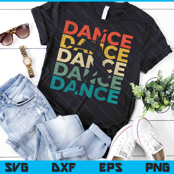Retro Vintage Dancing SVG PNG Cutting Printable Files