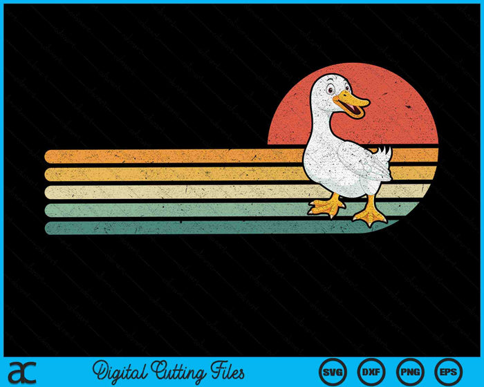 Retro Vintage Duck Farm Animal Duck Lover Farmers Ranchers SVG PNG Digital Cutting Files