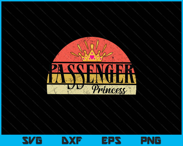 Retro vintage passenger princess SVG cut file