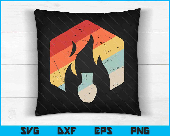 Retro Vintage Kiln Clay Sculpture Pottery & Ceramics SVG PNG Digital Cutting Files