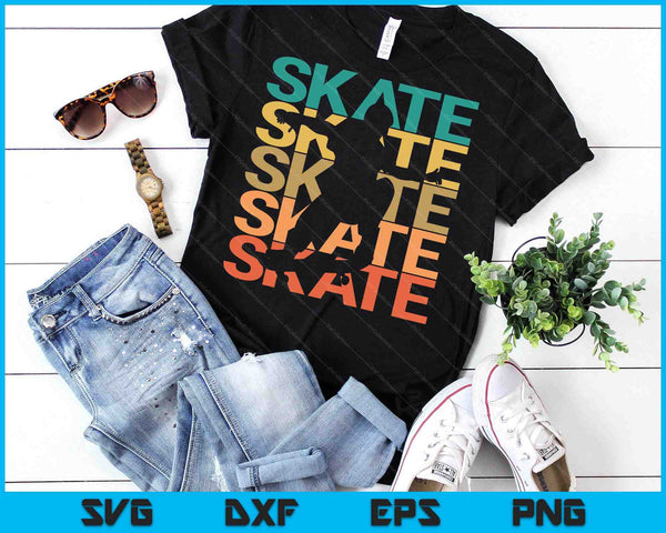 Retro Vintage Skating Gift For Skaters SVG PNG Digital Printable Files