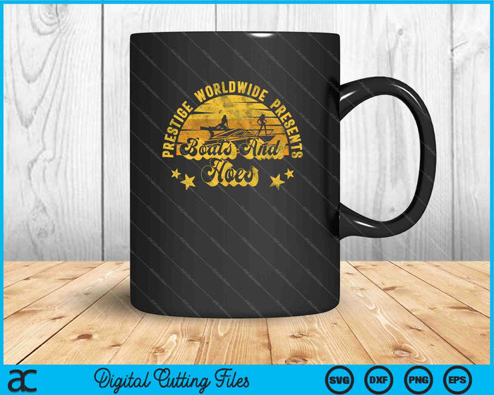 Retro Vintage Prestige Worldwide Boats And Hoes SVG PNG Cutting Printable Files