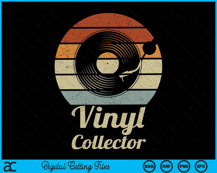 Retro Vinyl Collector Record Player SVG PNG Digital Cutting Files