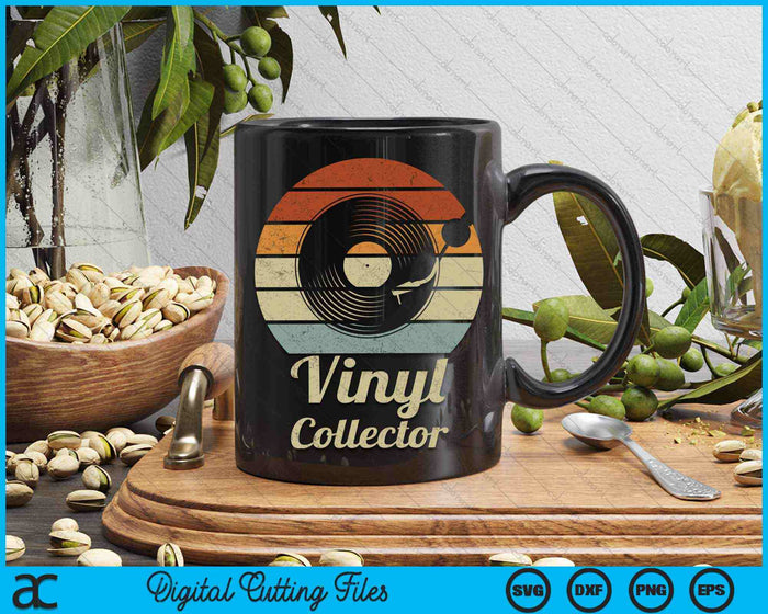 Retro Vinyl Collector Record Player SVG PNG Digital Cutting Files