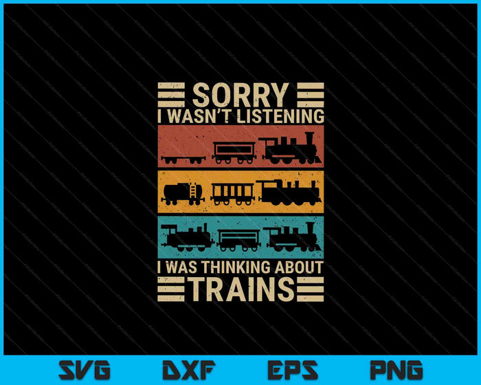 Retro Wagon Train Lover Model Railroad Conductor Funny Train SVG PNG Digital Cutting Files