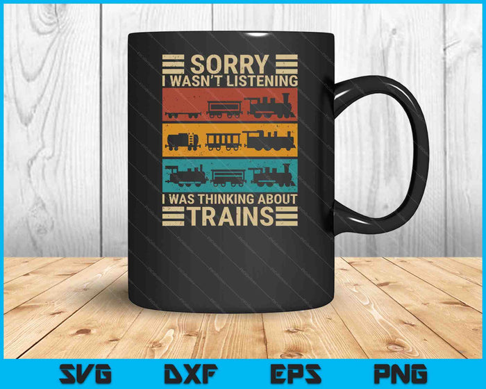 Retro Wagon Train Lover Model Railroad Conductor Funny Train SVG PNG Digital Cutting Files